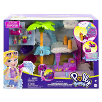 Mattel polly pocket pollyville zábavná automyčka plameňák, hhj05