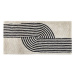 Bavlněný koberec 80 x 150 cm černá/bílá BARELI, 303512