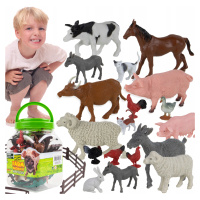 Velká Sada Farma Figurky Zvířata Koně Ovce