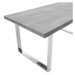Jídelní stůl Finos 180x77,5x90 cm (šedá, stříbrná)