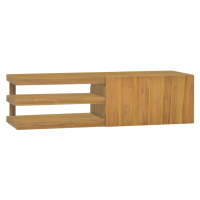 vidaXL Nástěnná koupelnová skříňka 110 x 40 x 30 cm masivní teak