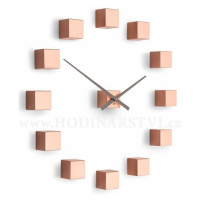 Designové nástěnné nalepovací hodiny Future Time FT3000CO Cubic copper