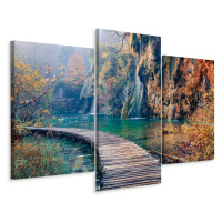 Vícedílné plátno Národní Park Plitvická Jezera I. Varianta: 80x120