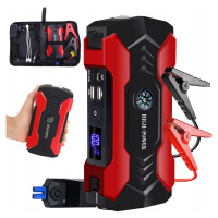 Jump Starter Start Booster Powerbanka Výkonná Svítilna Kladivo Sada 28000mAh