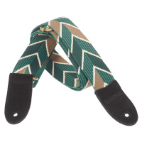 Cascha CUS-JW2 Ukulele Strap Jacquard - Ethnic Green