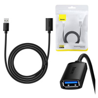 Prodlužovací kabel Baseus USB 3.0 samec - samice, řada AirJoy, 1,5 m (černý)