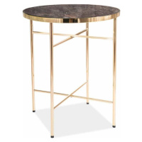 Casarredo Konferenční stolek IBIZA C mramor/zlatý