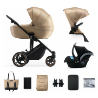 KINDERKRAFT SELECT Kočárek kombinovaný 3v1 Prime 2 Sandrose Beige, Premium