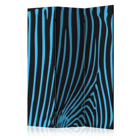 Paraván Zebra pattern (turquoise) Dekorhome 225x172 cm (5-dílný) Artgeist