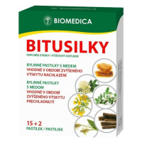 Biomedica Bitusilky bylinné pastilky s medem 15+2 pastilek