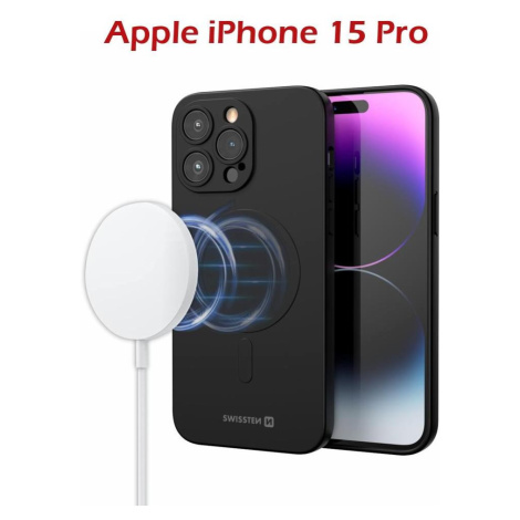 Swissten Soft Joy MagStick pouzdro iPhone 15 Pro černé