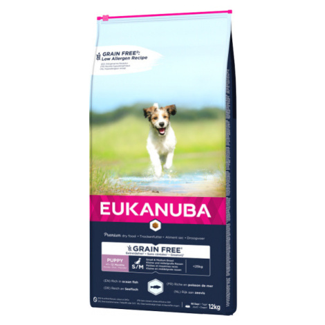 Eukanuba Puppy & Junior Small & Medium Grain Free Ocean Fish 12kg