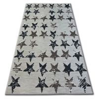 Dywany Lusczow Kusový koberec LISBOA 27219/975 hvězda hnědý