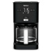 Černý kávovar na filtrovanou kávu Smart'n'light CM600810 – Tefal