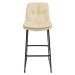 KARE Design Barová stolička Daria - krémová, 75cm