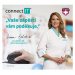 CONNECT IT FOR HEALTH ergonomická vertikální myš, drátová Černá