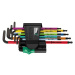 Wera 073599 Sada zástrčných klíčů 967 SPKL/9 TORX BO Multicolour, Blacklaser, 9d.