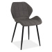 Jídelní čalouněná židle DABAR, šedá/černá