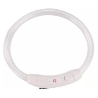 Surtep LED světelný obojek USB obvod 20-45 cm Barva Bílá