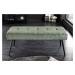 LuxD Designová lavice Bailey 100 cm zelený manšestr