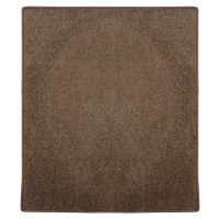 Vopi koberce Kusový koberec Eton hnědý 97 čtverec - 300x300 cm