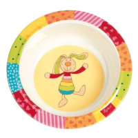 SIGIKID Melamin baby mistička Rainbow Rabbit zajíc se silikonem 15,5 cm