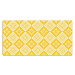 Ochranná podložka Žlutý bílý vzor Deskmat 120x60
