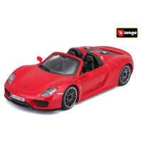 Bburago 1:24 Plus Porsche 918 Spyder Red - II. jakost