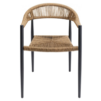 KARE Design Jídelní židle s područkami Cala Pi Beige