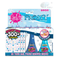 EP Line BO-PO Frosty set lak na nehty slupovací 2ks + 300 samolepek