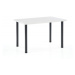 Jídelní stůl MODEX 2 –⁠ 120x68x75, kov/dřevo, bílá