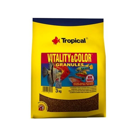 Tropical vitality&color granules 3kg krmivo s vyfarbujúcim a vitalizujícím účinkem