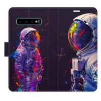 iSaprio Flip pouzdro Neon Astronaut 02 pro Samsung Galaxy S10