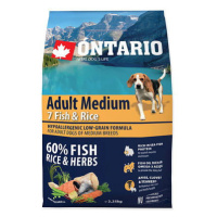 ONTARIO Dog Adult Medium Fish & Rice 2,25 kg