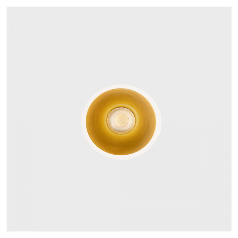 KOHL LIGHTING KOHL-Lighting NOON zapuštěné svítidlo s rámečkem pr.83 mm bílá-zlatá 38° 7 W CRI 8