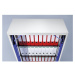 mauser Ocelová skříň s výkyvnými dveřmi, 4 police, hloubka 420 mm, světle šedá / ultramarínová