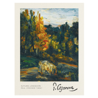 Obrazová reprodukce Autumn Landscape - Paul Cézanne, 30 × 40 cm