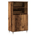 vidaXL Skříň highboard old wood 60 x 36 x 110 cm kompozitní dřevo