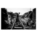 Fotografie A scene of life on the train tracks - Bangladesh, Joxe	Inazio Kuesta, 40x24.6 cm