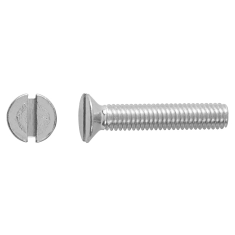Závitový šroub se zápustnou hlavou PZ bíle pozinkovaný M6 x 40 mm, 100 ks