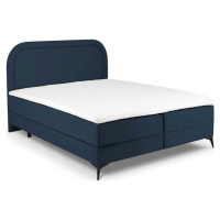 Tmavě modrá boxspring postel s úložným prostorem 180x200 cm Eclipse – Cosmopolitan Design