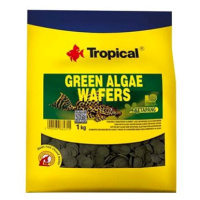 Tropical green algae wafers 1kg krmivo ve formě oplatek se spirulinou