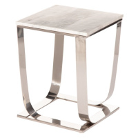 Dekoria Odkládací stolek Meris Marble výška 46cm, 36x36x46cm