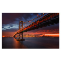 Fotografie Fire over San Francisco, Toby Harriman, 40 × 26.7 cm