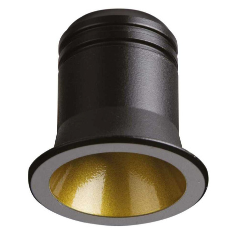 LED Zápustné schodišťové svítidlo Ideal Lux Virus BK GD 244853 3W 210lm 3000K IP20 černo-zlaté