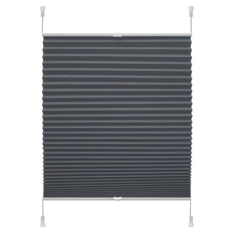 Antracitová roleta 42,5x150 cm Plisé Verona – Gardinia
