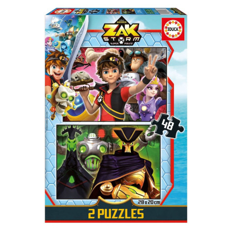 Puzzle Zak Storm Educa 2 x 48 dílků od 4 let