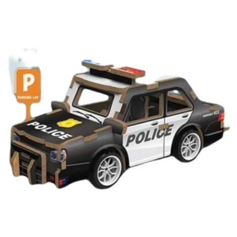 3D puzzle dřevěné - Policejní auto 13 cm Wiky