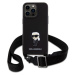 Karl Lagerfeld Saffiano Crossbody Metal Ikonik kryt iPhone 15 Pro Max černý