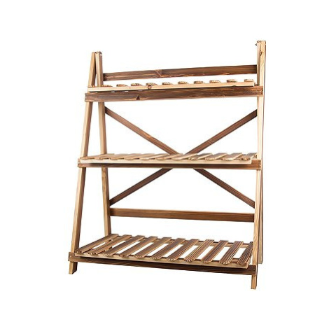 Verk 27400 Stojan na květiny, 3 police, 97 × 80 cm, dřevěný